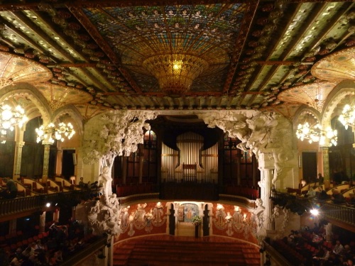 The Palau de la Musica Catalana. We heard Carmina Burana performed there.